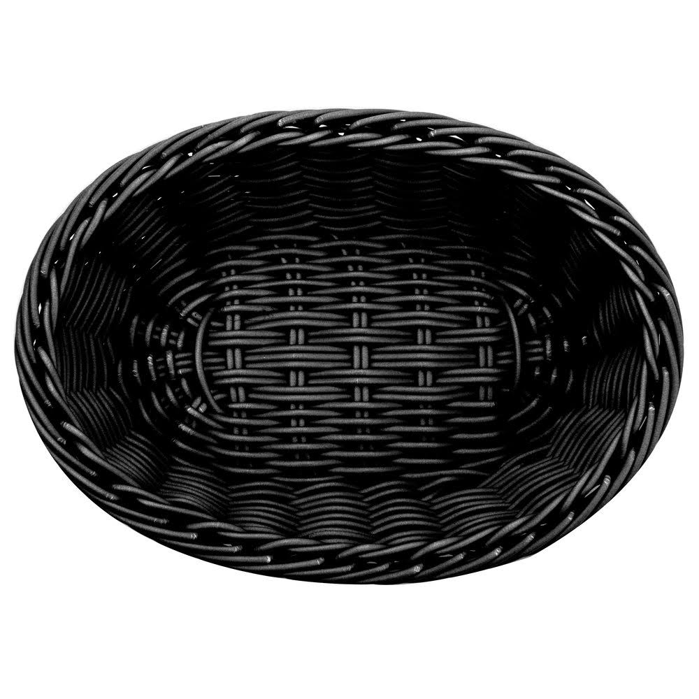 Black Woven Oval Basket - 6/Case C628