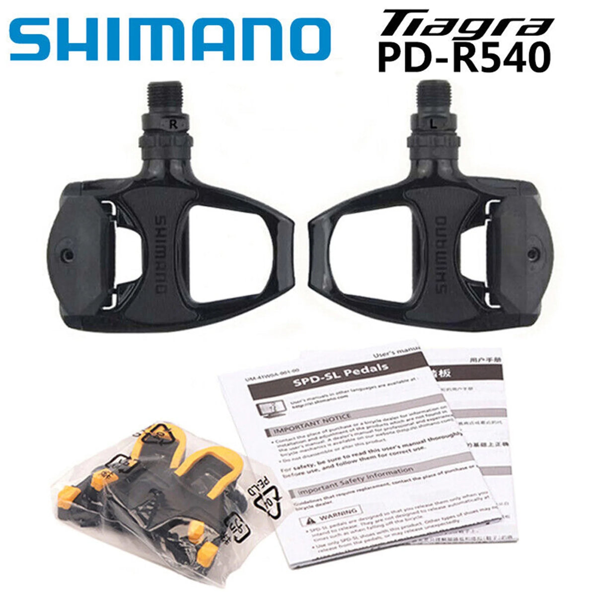 Carbon Pedal with SH11 SPD-SL Cleats G985