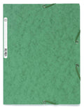 Green Pack of 25 A4 Elasticated 3 Flap Folders C30096