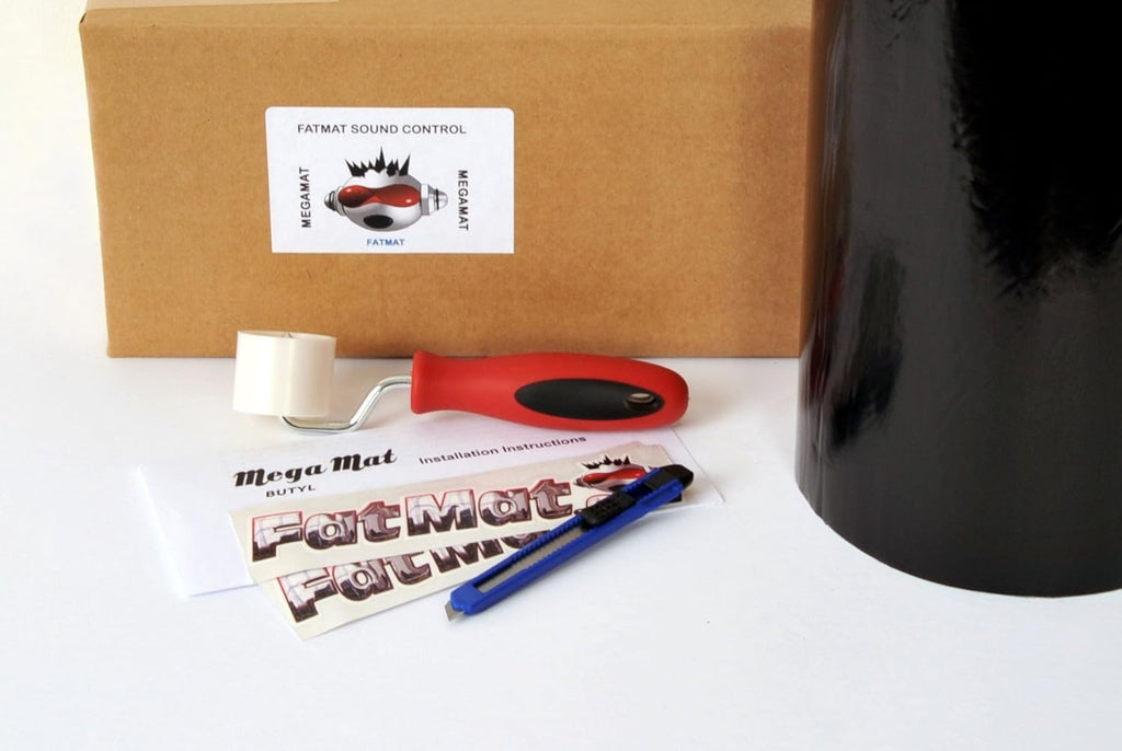 Self-Adhesive Black Butyl Sound Deadener Bulk Pack with Install Kit - 75 Sq Ft x 70 mil Thick M620459