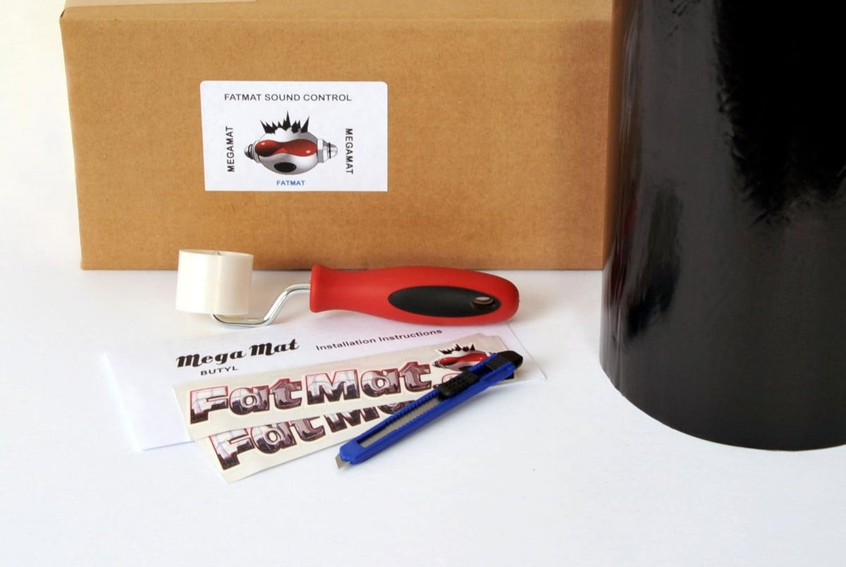 Self-Adhesive Black Butyl Sound Deadener Bulk Pack with Install Kit - 75 Sq Ft x 70 mil Thick M620459