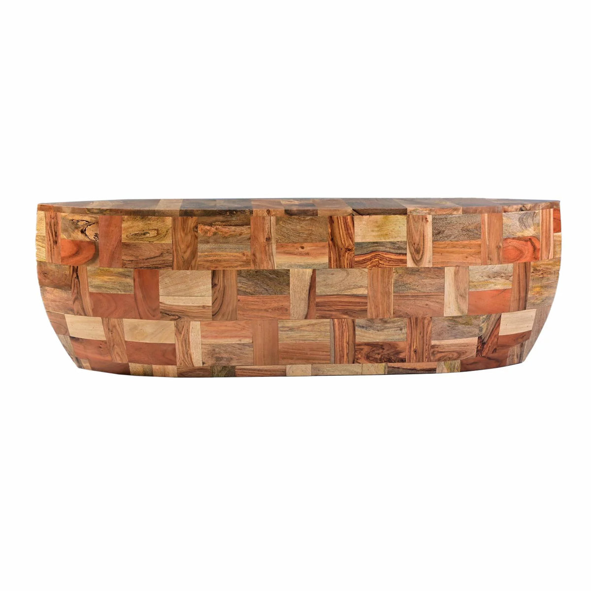 42 Inch Mango Wood Oval Coffee Table O162937
