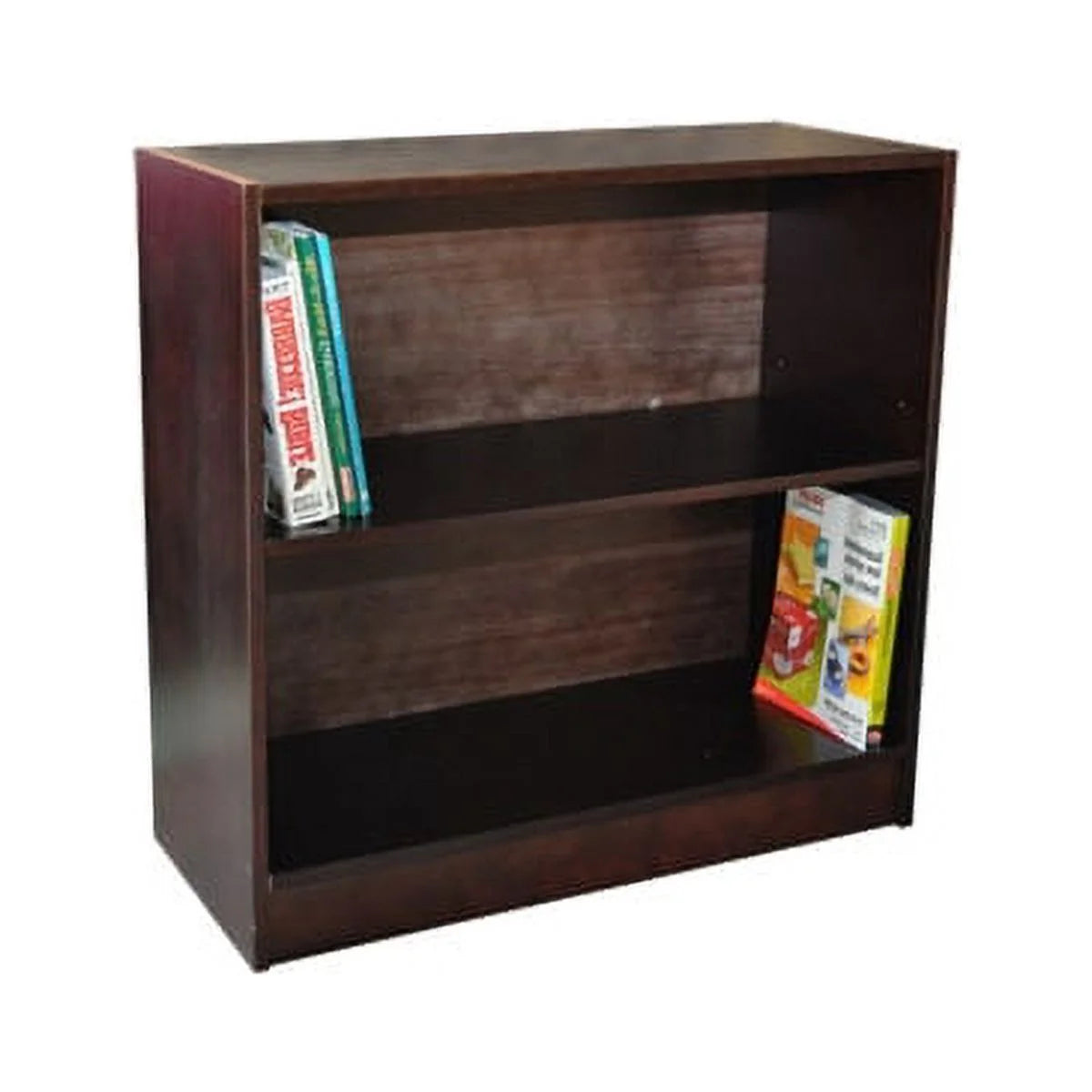 Espresso Mid Loft Bed with Desk Chest and Bookcase D469360