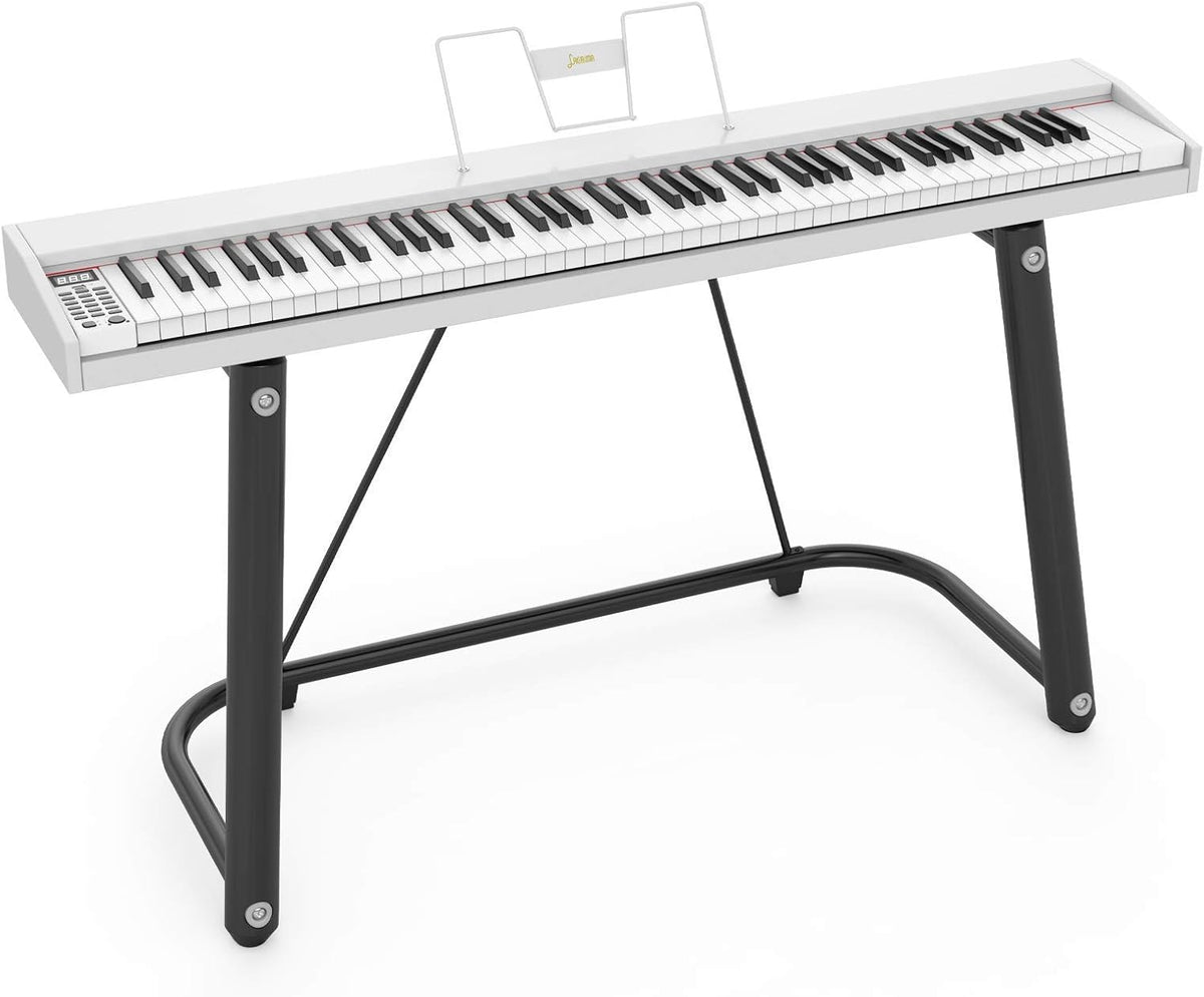 88 Key Portable Digital Piano with U Stand, Sustain Pedal, Music Stand, Black K705802