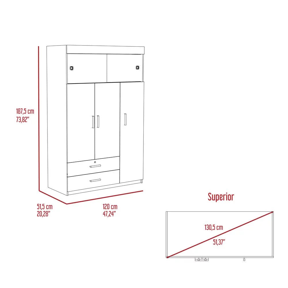 White Armoire H1395
