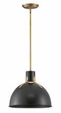 14 Inch 6.5W 1 LED Small Pendant Satin Black Finish M86344