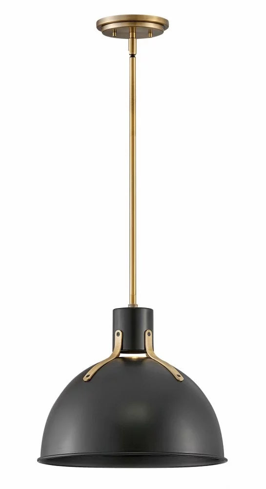 14 Inch 6.5W 1 LED Small Pendant Satin Black Finish M86344