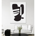 Black/White Graphical Wall Art E3656
