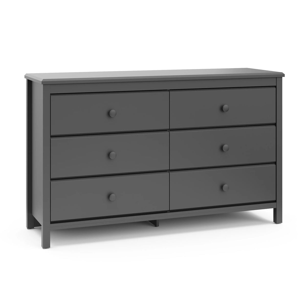 White 6 Drawer Double Dresser E913885