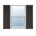 Tuxedo Grey Vinyl Louver Shutters, Per Pair W733