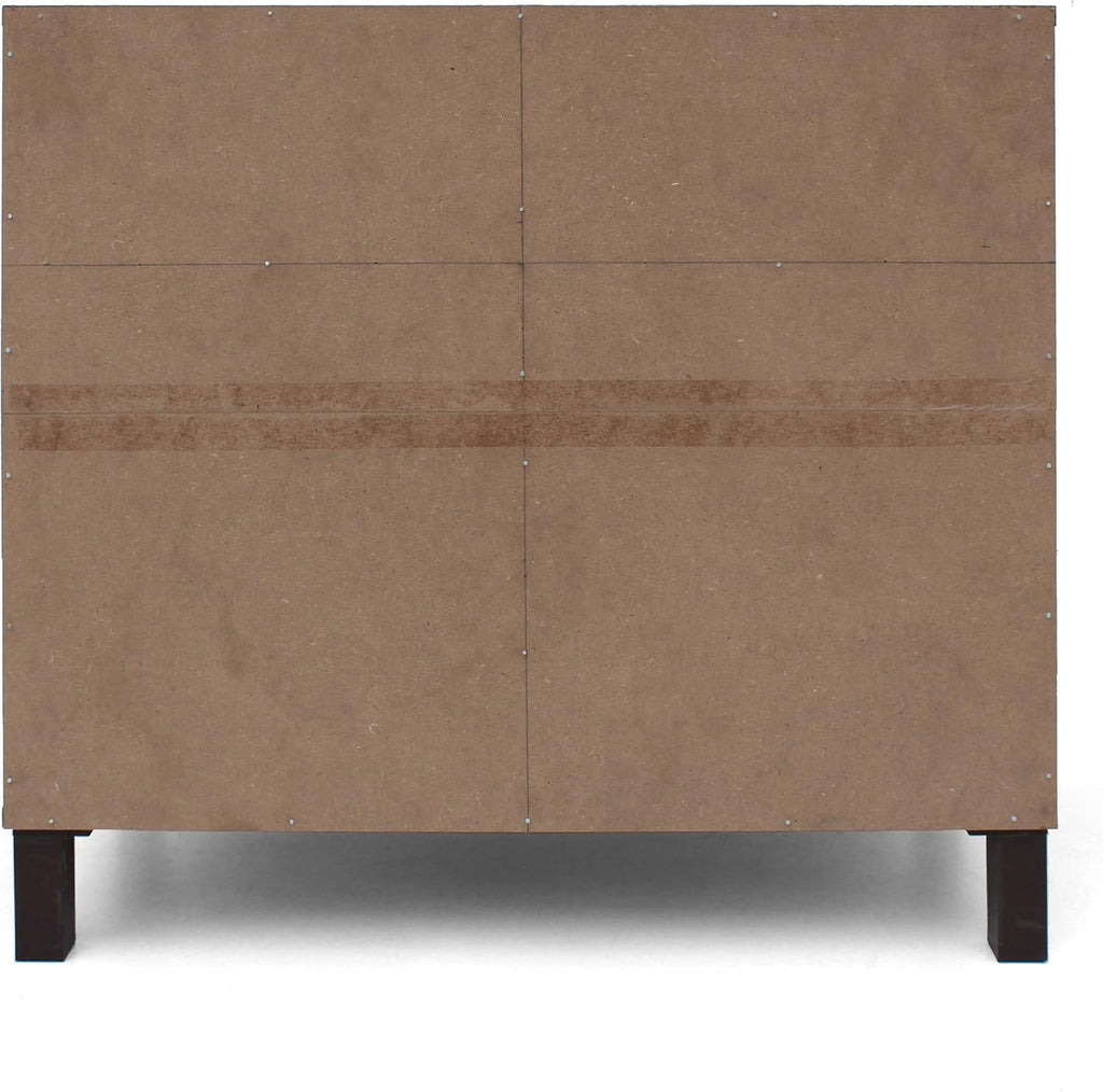 2-Shelf Faux Wood Cabinet, Walnut / Brown M534