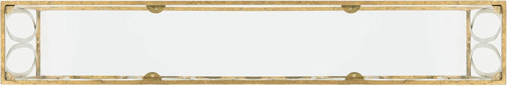 Gold Foil and Glass Console Table G1575