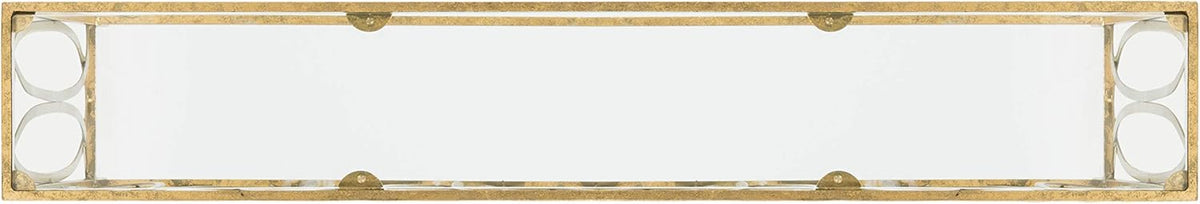 Gold Foil and Glass Console Table G1575