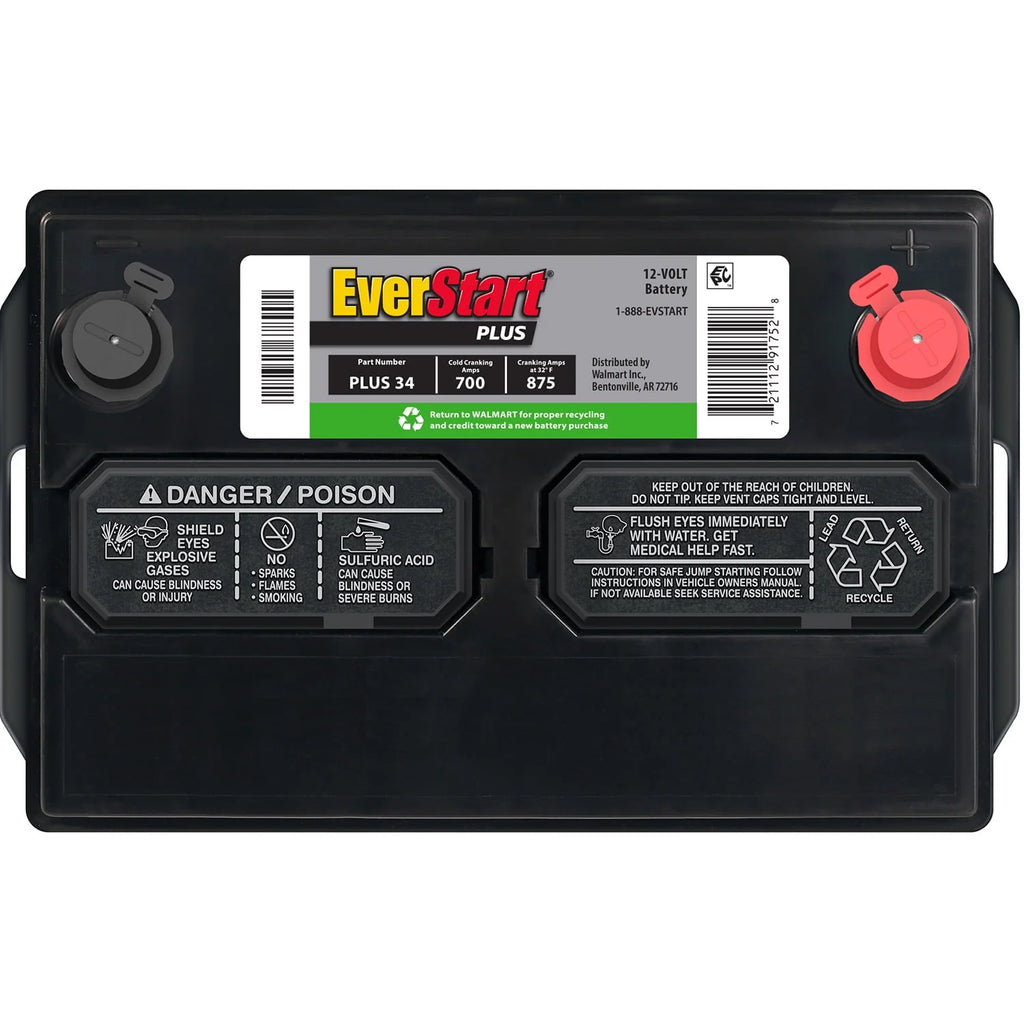 Lead Acid Automotive Battery Group Size 34 12 Volt 700 CCA A848261
