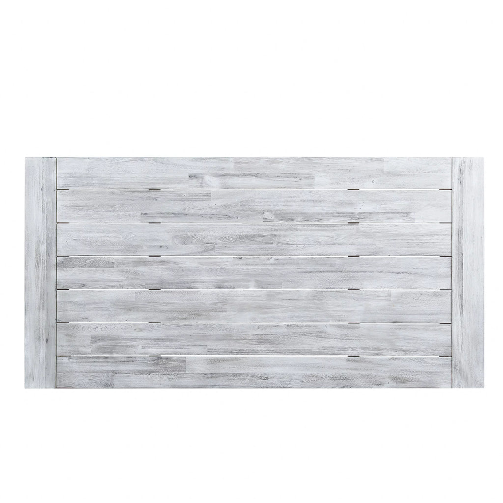 Light Grey Acacia Wood Rectangular Dining Table G786