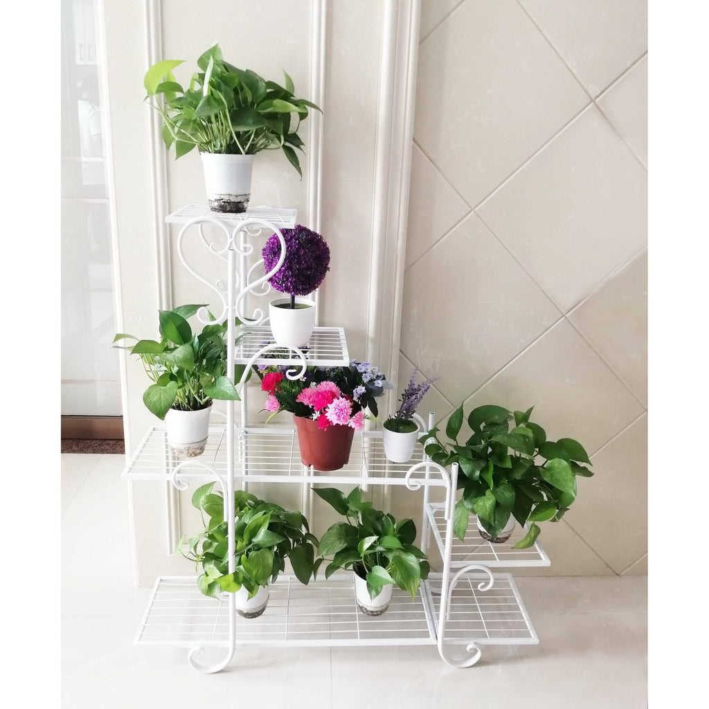 5 Tier Plant Stand Steps White E32147