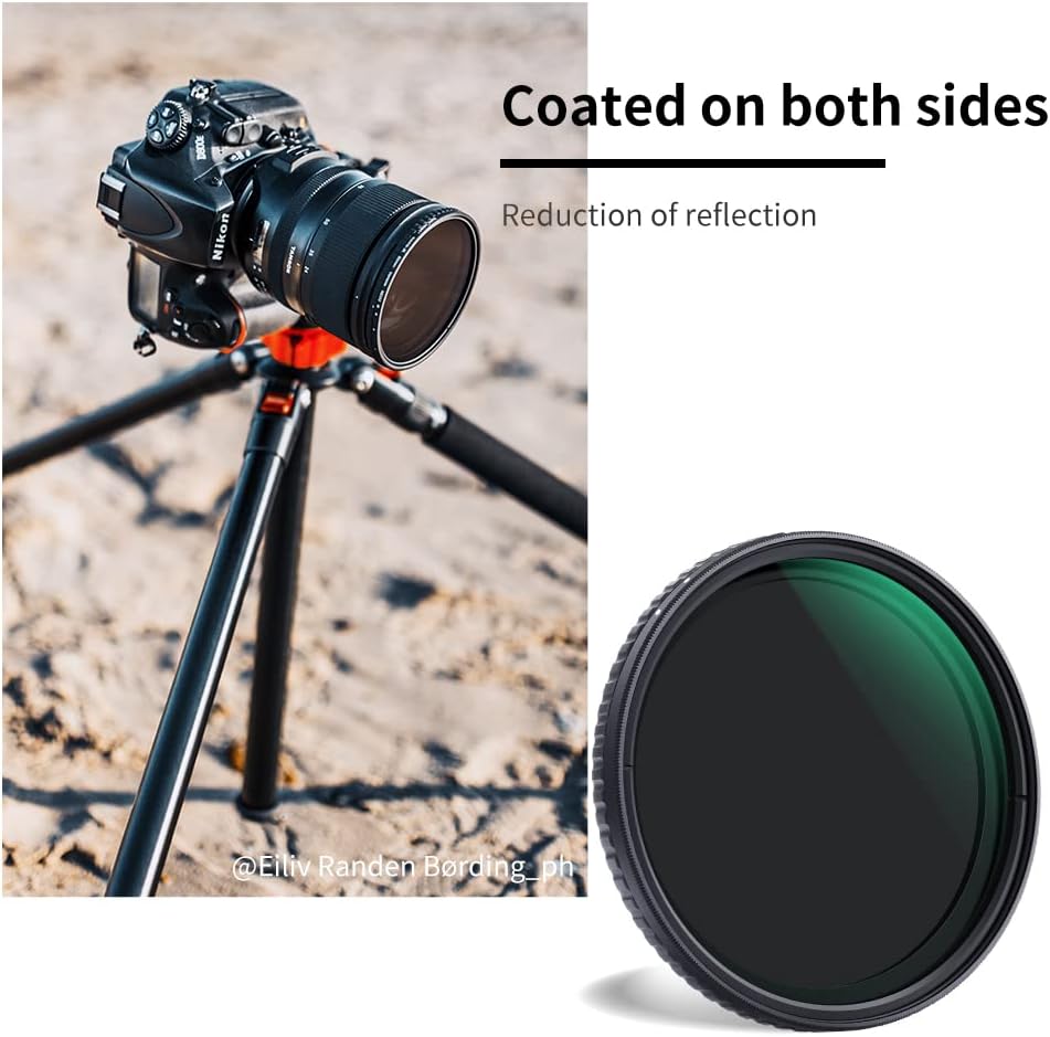 67mm Variable ND Filter ND32-ND512 (5-9 Stops) HD Neutral Density Lens Filter Pack of 2 P854