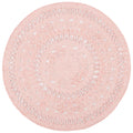 Handwoven Pink Rug E761