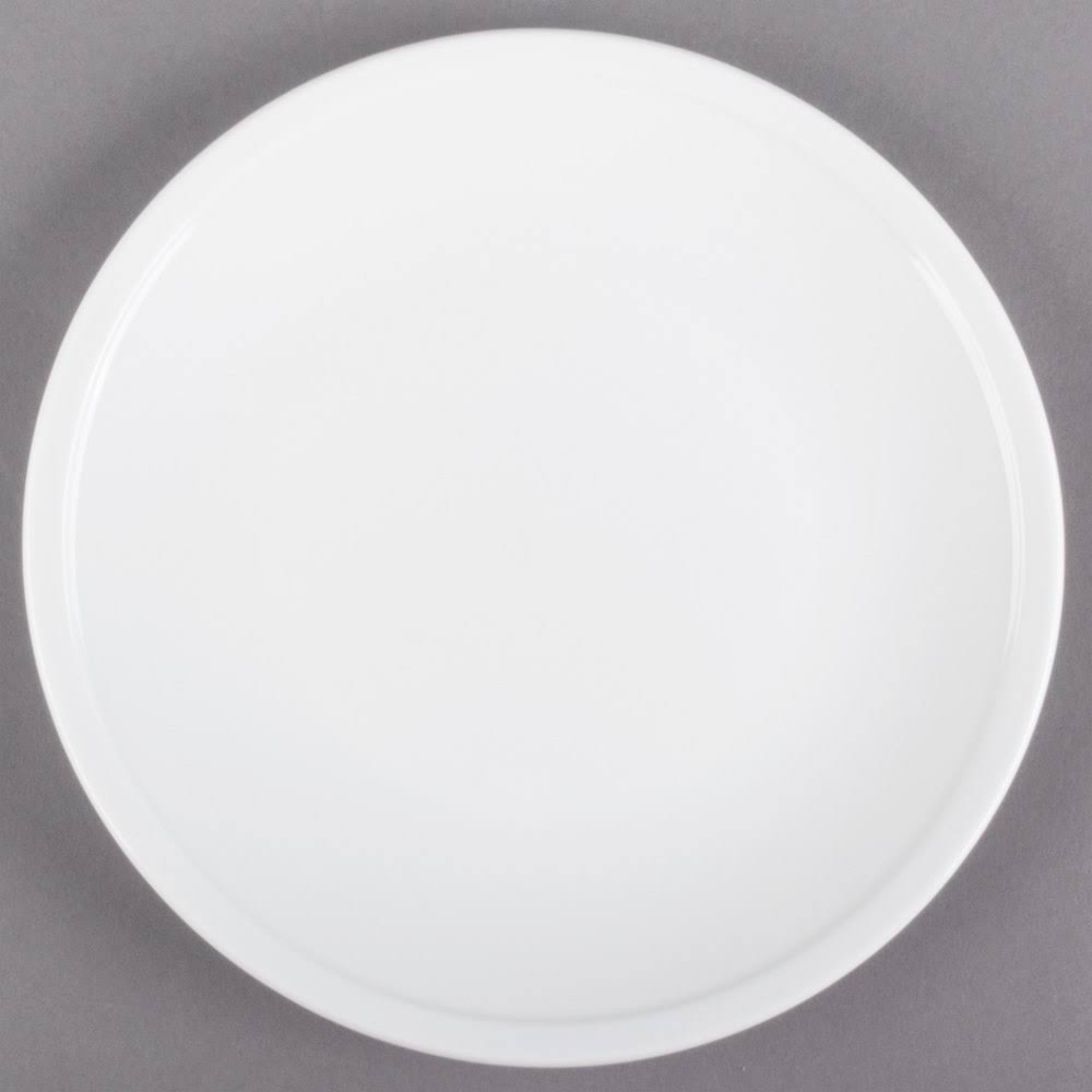 Alpine White Porcelain Coupe Plate - 36/Case D738699