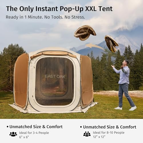 Pop Up Canopy Tent with Mesh Walls and Carry Bag Q45539