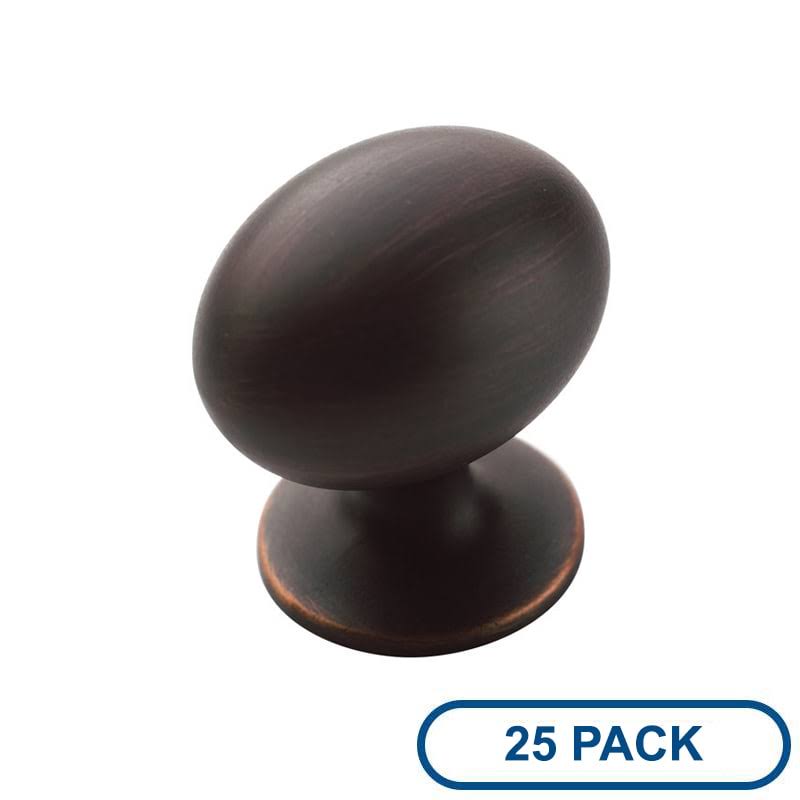 Oil Rubbed Bronze Oval Cabinet Knob I693948
