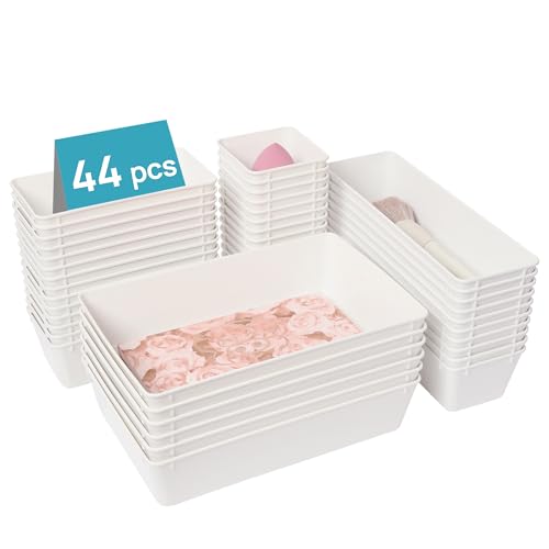 Clear Plastic 44 Pcs Drawer Organizer Set R5771