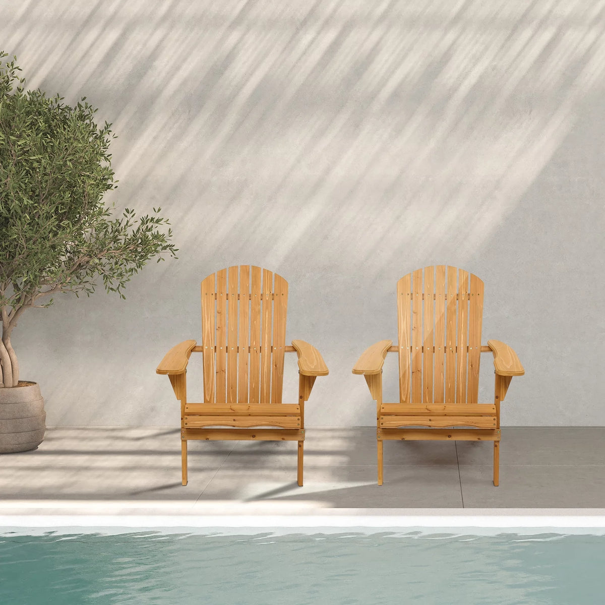 Folding Wooden Adirondack Chair A909002