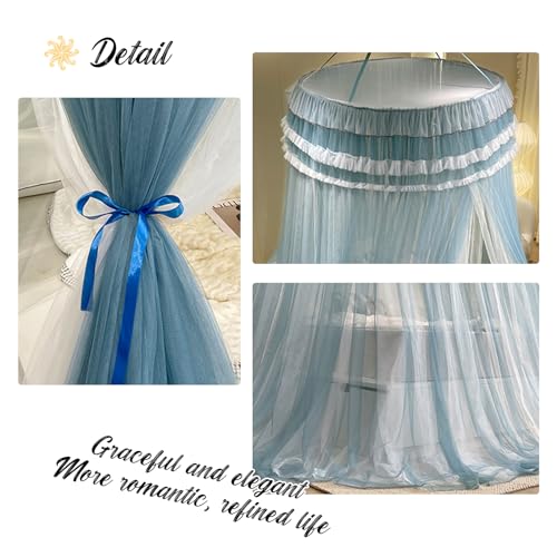 Pink Double Layer Sheer Mesh Canopy Curtain K307279