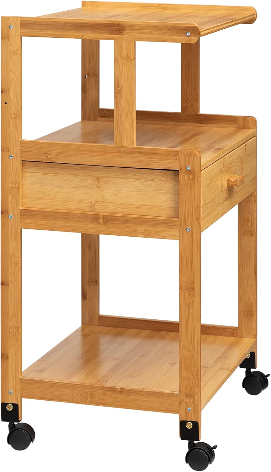 3-Tiers Mobile Printer Stand with Drawer I3415
