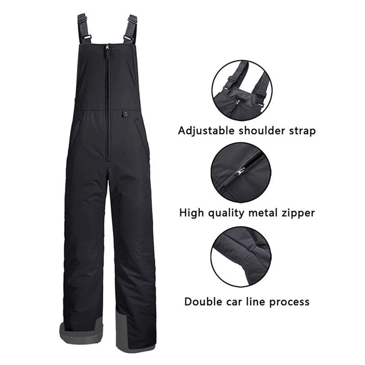 Kids Waterproof Snow Ski Bibs Overalls Long Insulated Ski Pants R19957