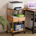 3-Tiers Mobile Printer Stand with Drawer I3415