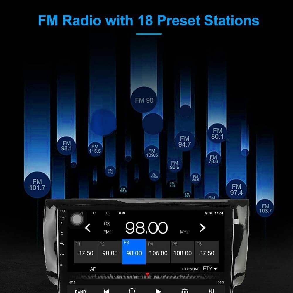 Android 10.1 Car Radio Stereo Navigation Bluetooth Touch Screen D322245