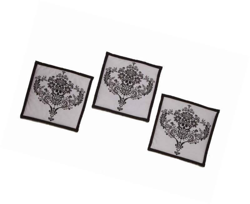 White/Black 10 PC Crib Set S4356