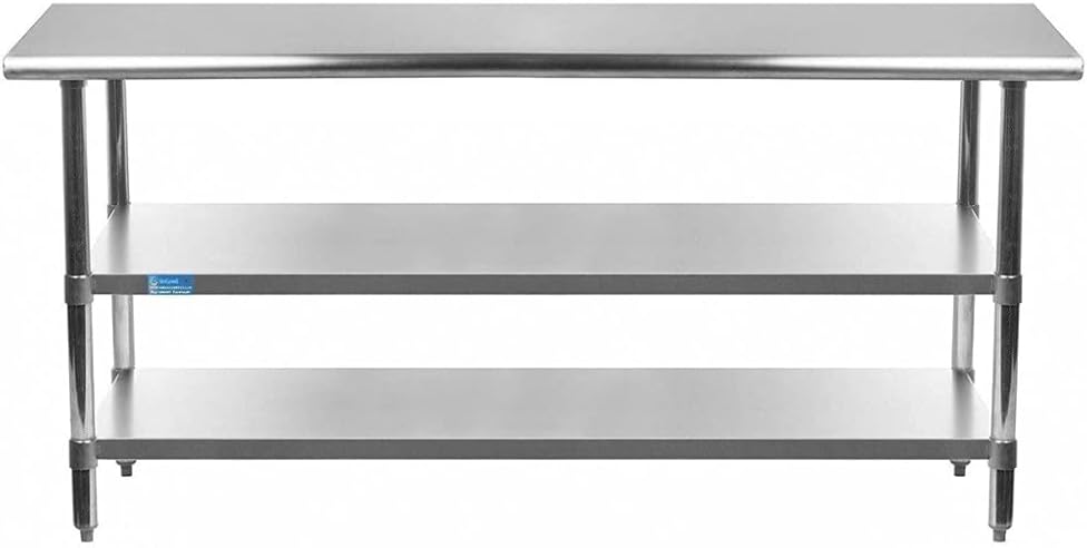 Stainless Steel Table with 2 Shelves A560