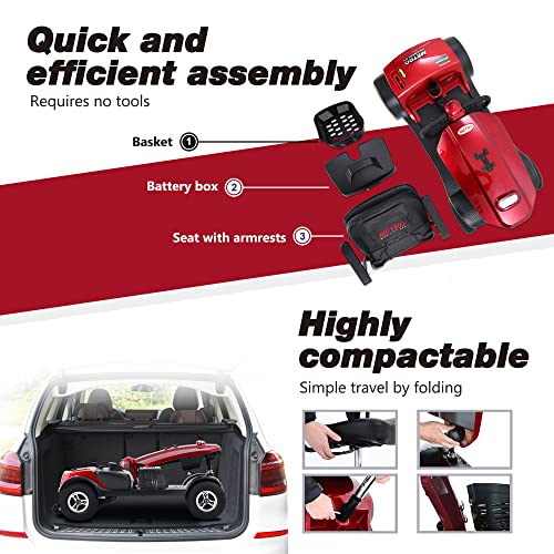 Compact 4 Wheel Mobility Scooter O702