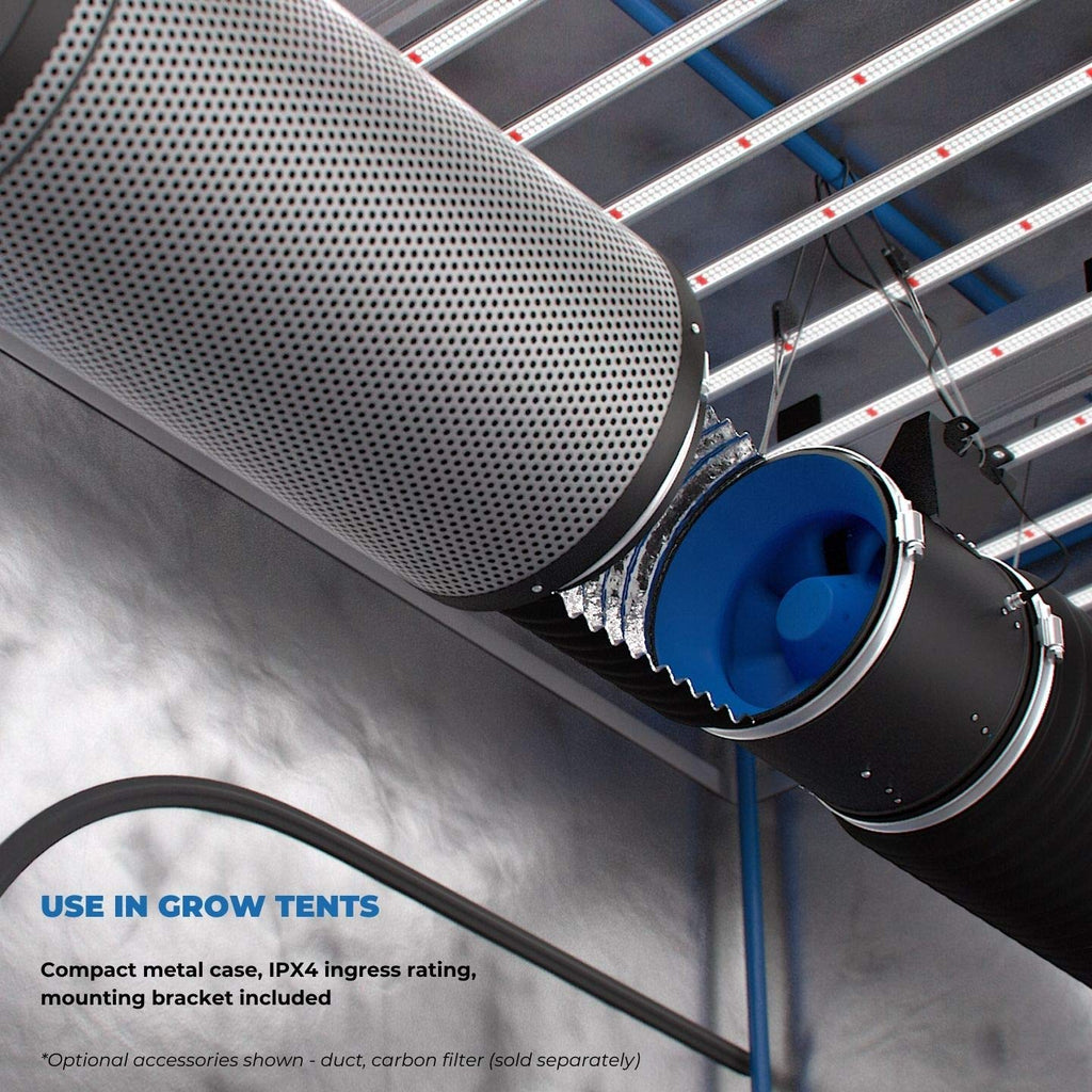Quiet 8 Inline Duct Fan with Variable Speed Controller D15797