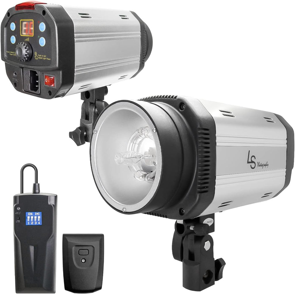 300W 5600K Flash Strobe Monolight with Wireless Trigger & Receiver J21468