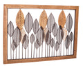 Leaves Metal and Wood Wall Décor B333