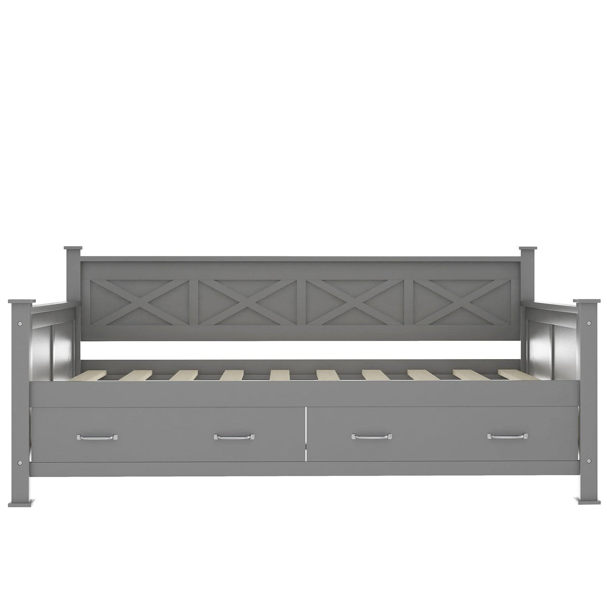 White Twin Size Daybed with 2 Drawers P142