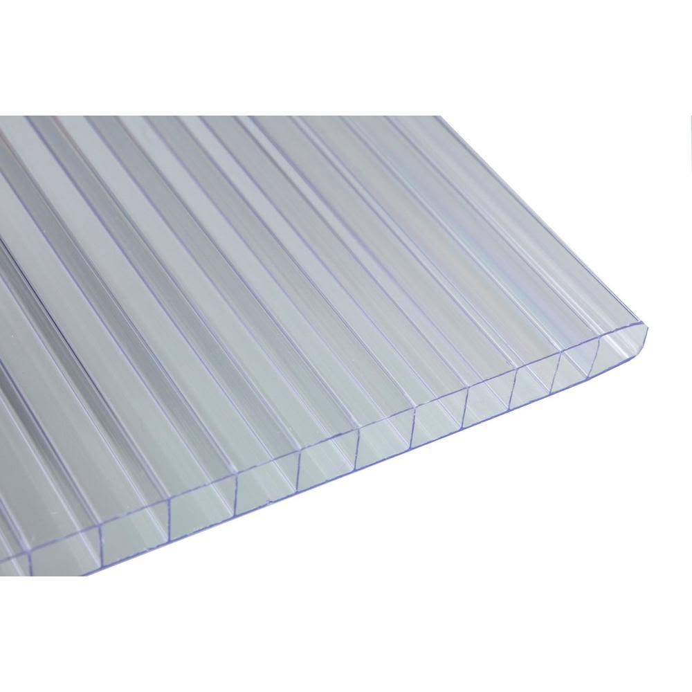 Clear Twin Wall Polycarbonate Sheet M53528