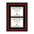 Double Diploma Frame with Double Matting 15 x 12 Y358