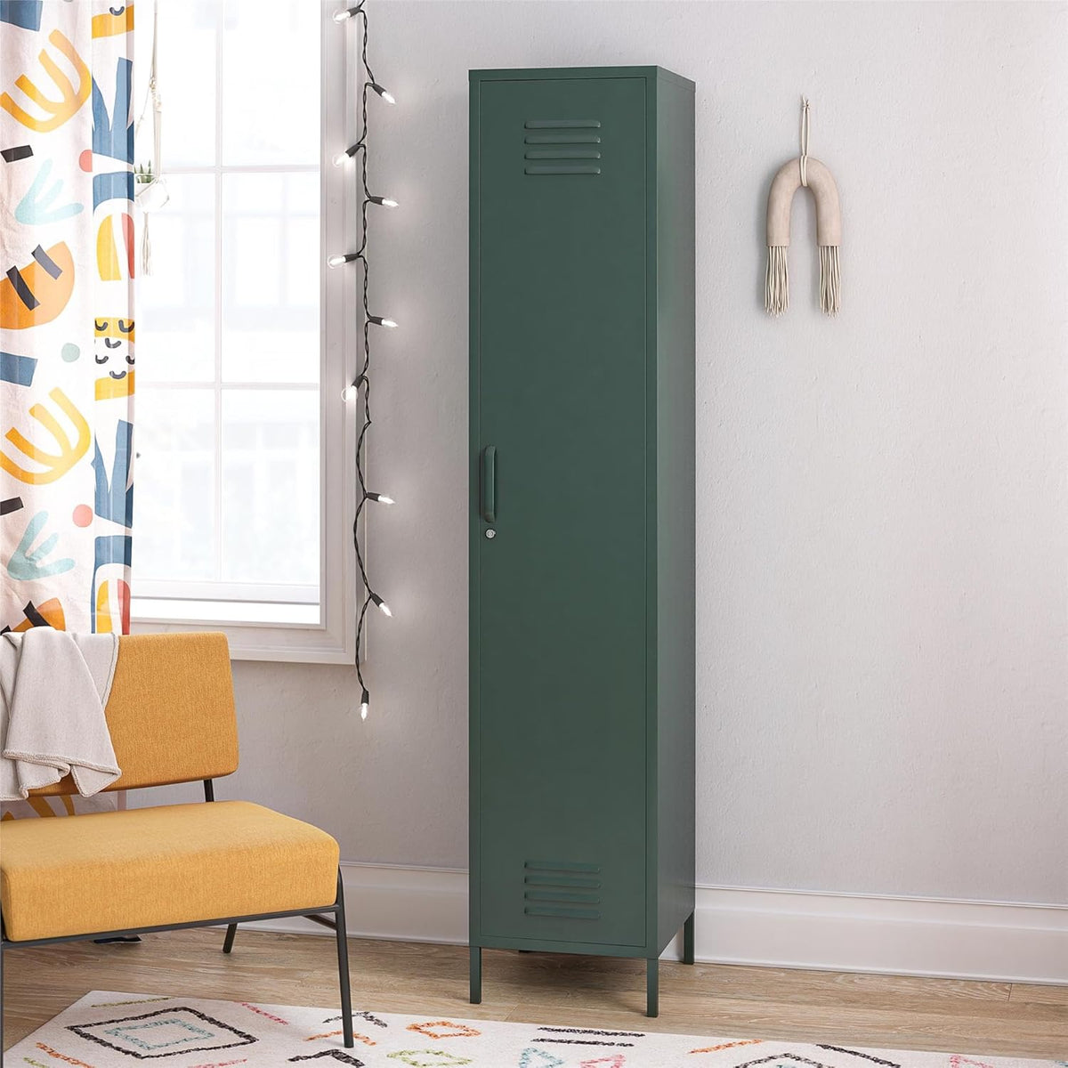 Hunter Green Metal Storage Cabinet U3147