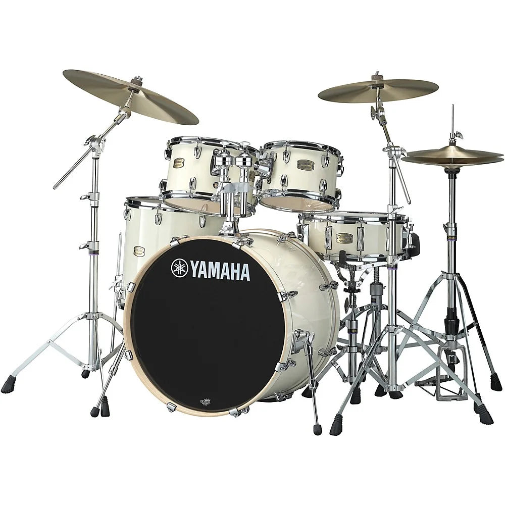 5-Piece Birch Shell Pack with 22" Bass Drum Classic White Y89846