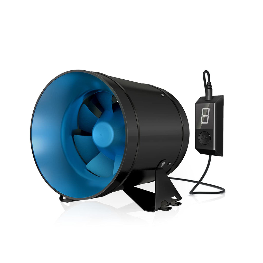 Quiet 8 Inline Duct Fan with Variable Speed Controller D15797