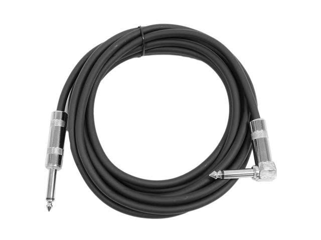 8 Pack of 10 Foot Multi-Color Right Angle to Straight Guitar Cables N347610