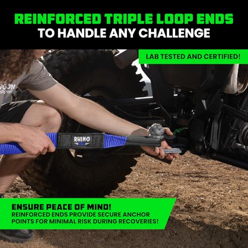 Recovery Tow Strap 3" x 20' 31,518lb Break Strength Heavy Duty Towing Strap P786713