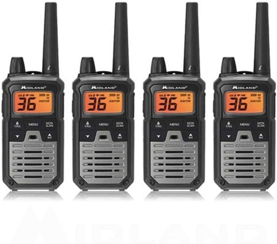 Black/Silver 6 Radios GMRS Two Way Radio I7710