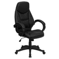 Black Faux Leather Office Chair T65191