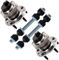 4pcs Suspension Kit Front Sway Bar End Link Wheel Hub Bearing R1221