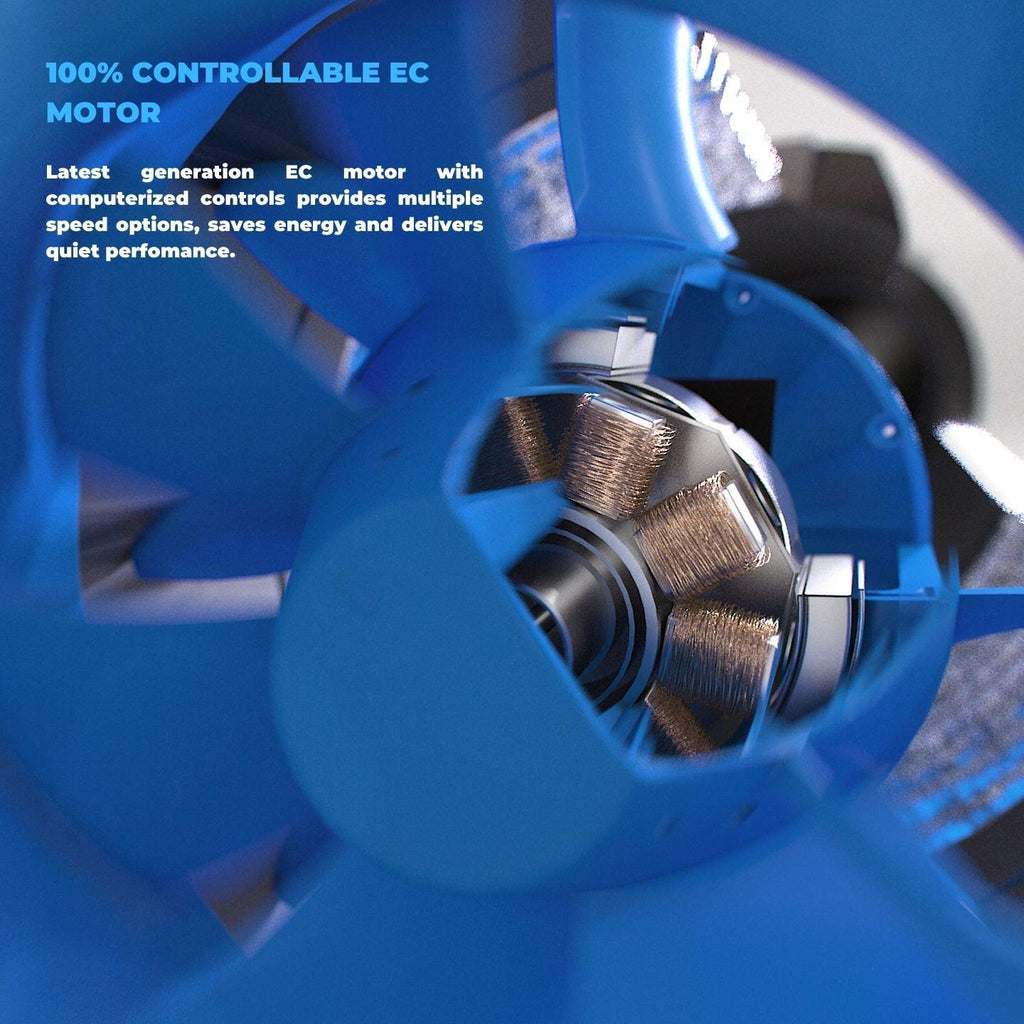 Quiet 8 Inline Duct Fan with Variable Speed Controller D15797